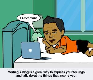 Writing a Blog is a great way to express your feelings and talk about the things that inspire you! Bitstrips