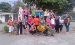 Al final del evento de Zumba en Tapachula