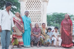 Indian tourists in Palitana