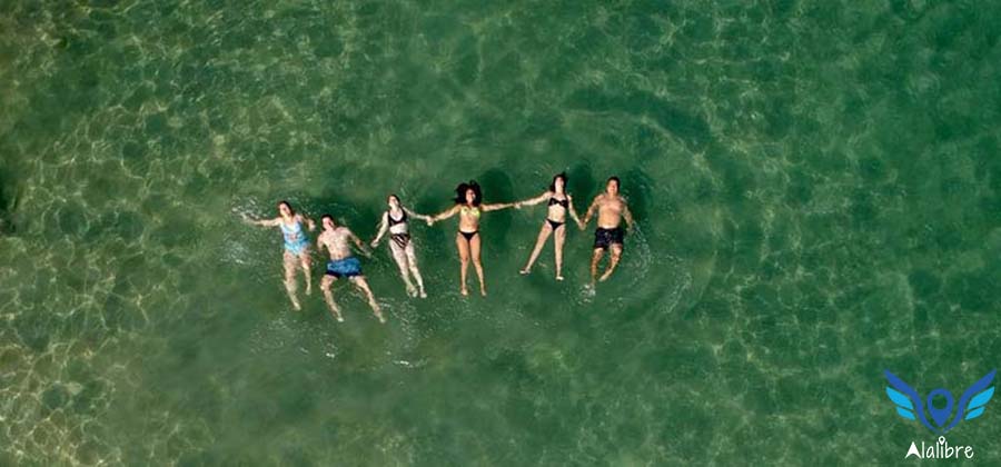 Fanny, Deisy, Arely, some other friends and me at Playa Toro.