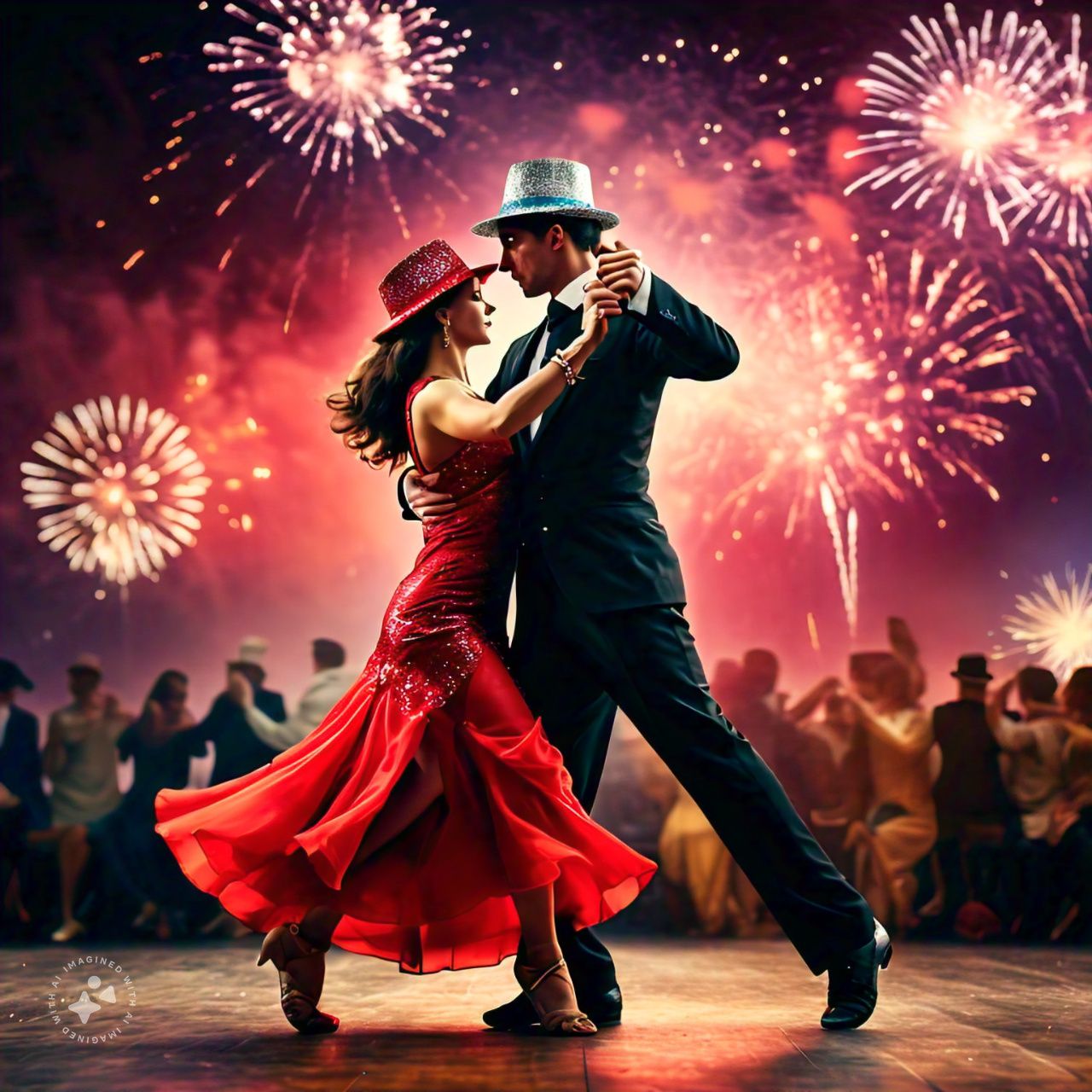 Dancing Tango in New Year.