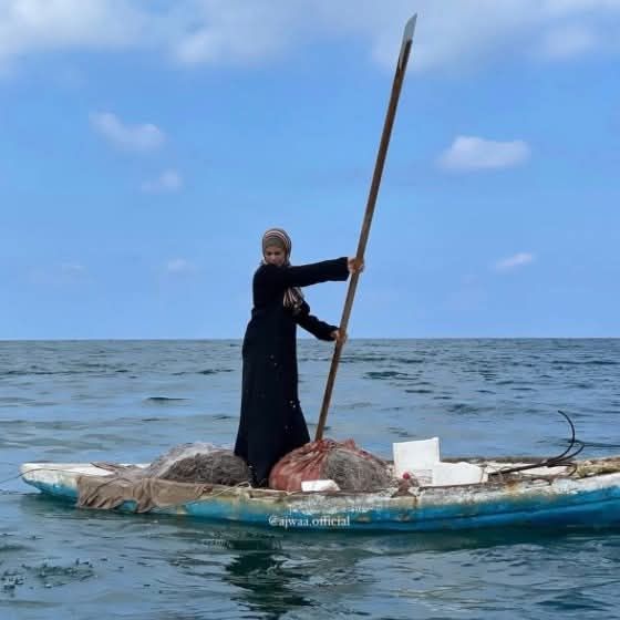 Madleen Kolab on her boat