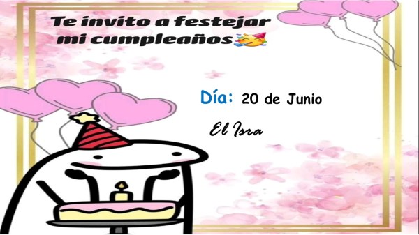 Invitacion cumpleaños